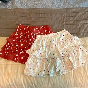 Girls size 8 ruffled skirts by Jumping beans. Perfect for summer!